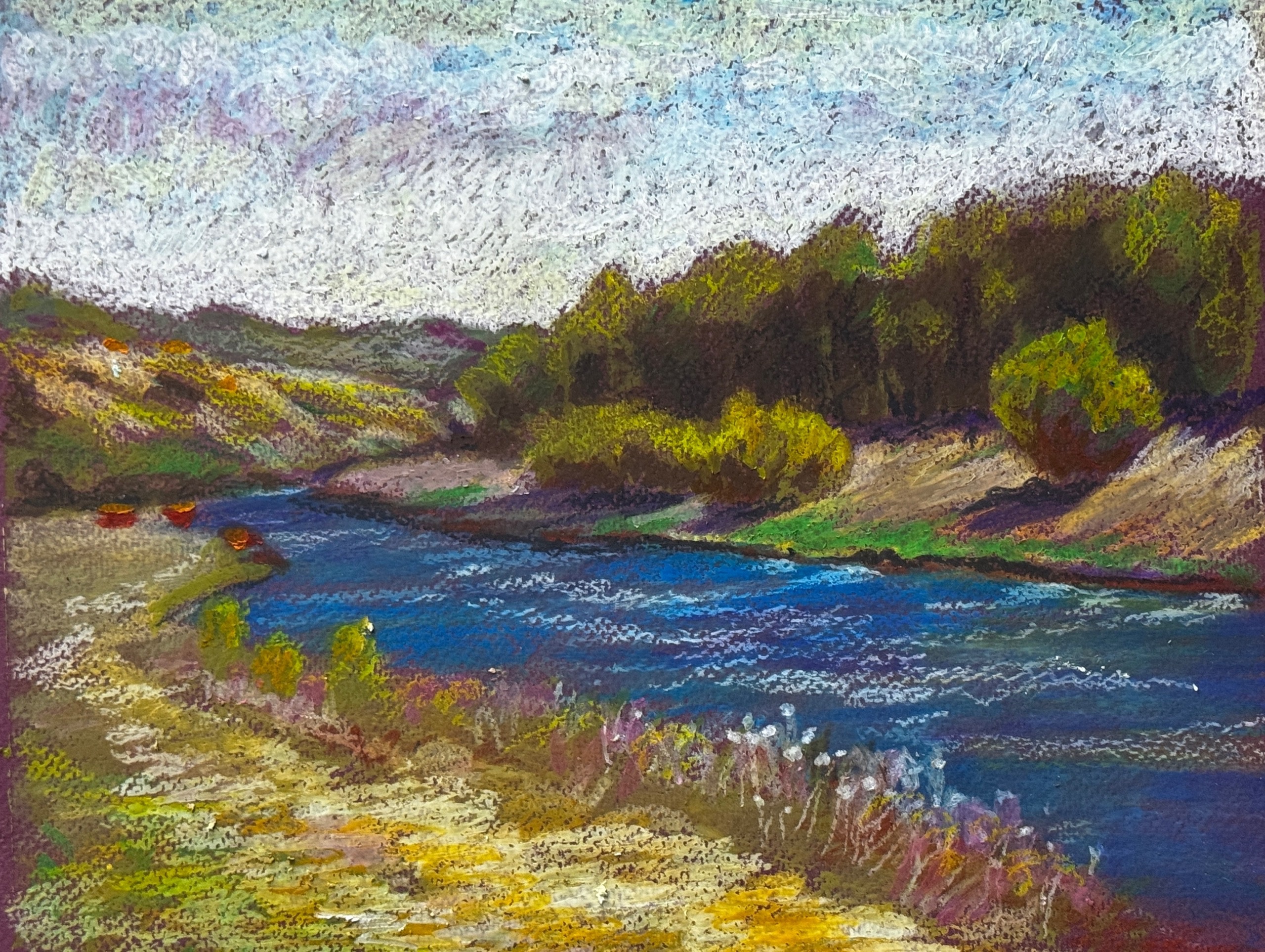 Осенний пленэр юных художников прошел на Кудыкиной горе