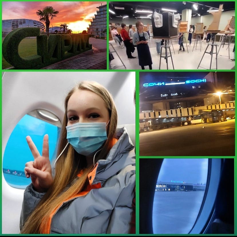 Ученица ДХШ №2 им В.И. Сурикова активно работает над рисунком и скульптурой в ОЦ 