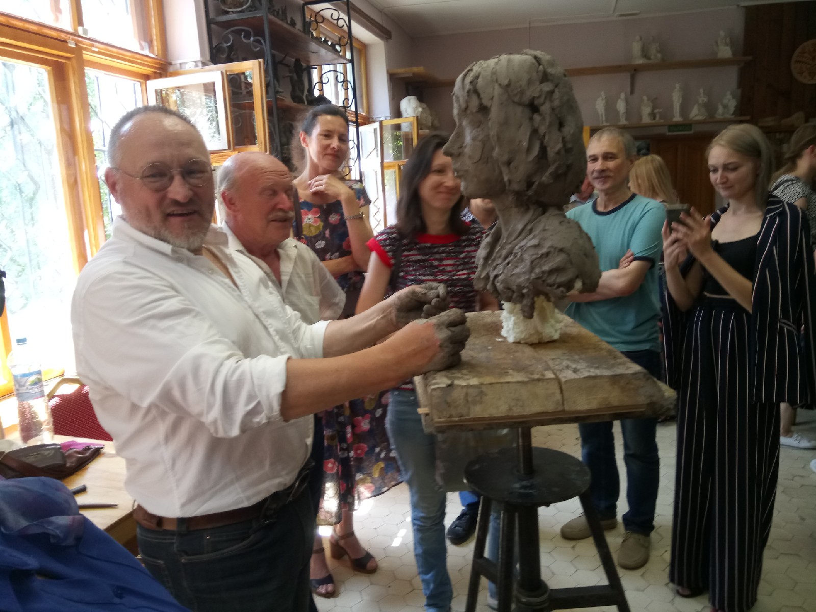 Преподаватели ДХШ №2 им. В.И. Сурикова приняли участие в мастер-классе скульптора Балашова А.В.