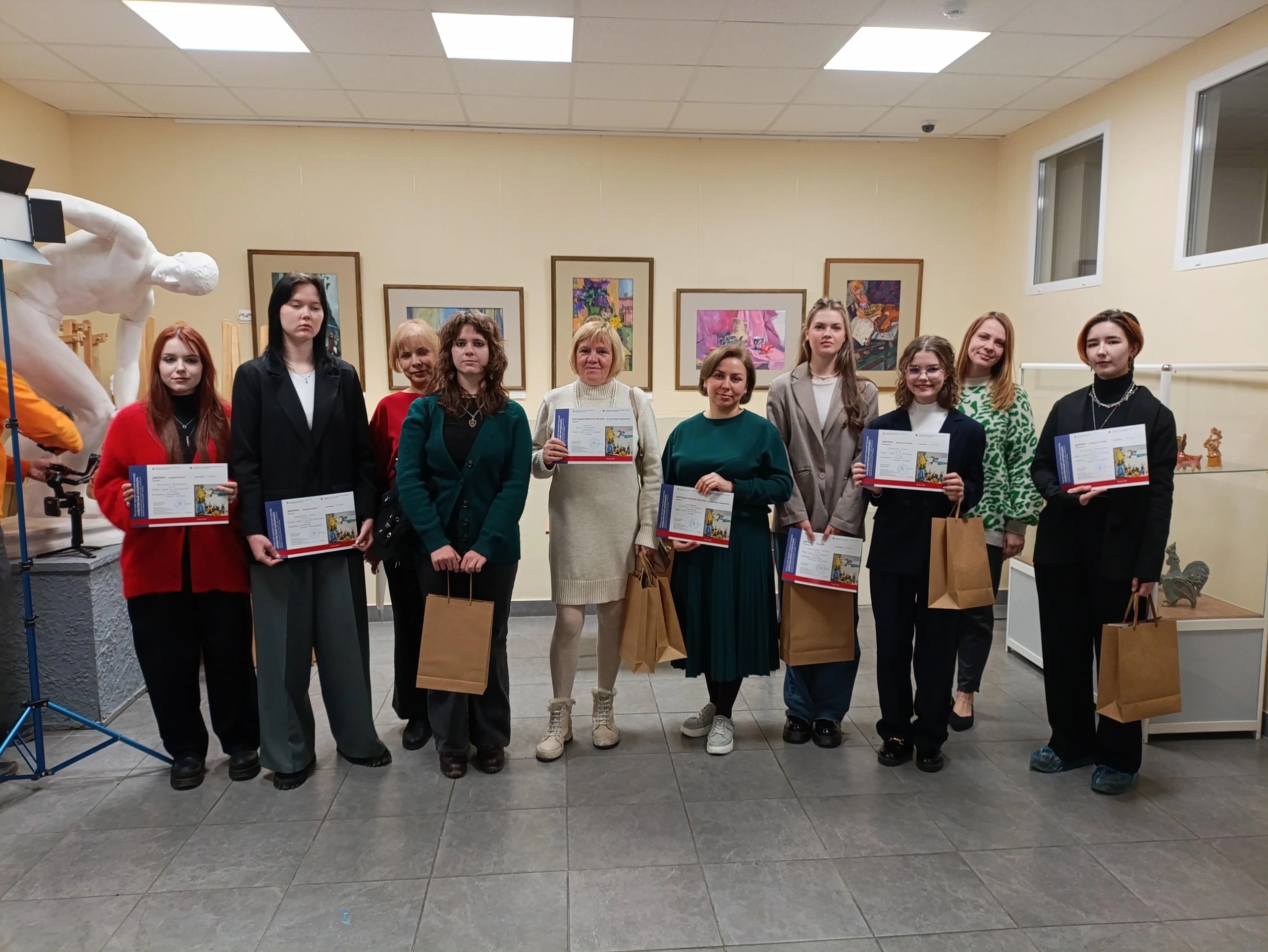 Награждение победителей Областного художественного конкурса 