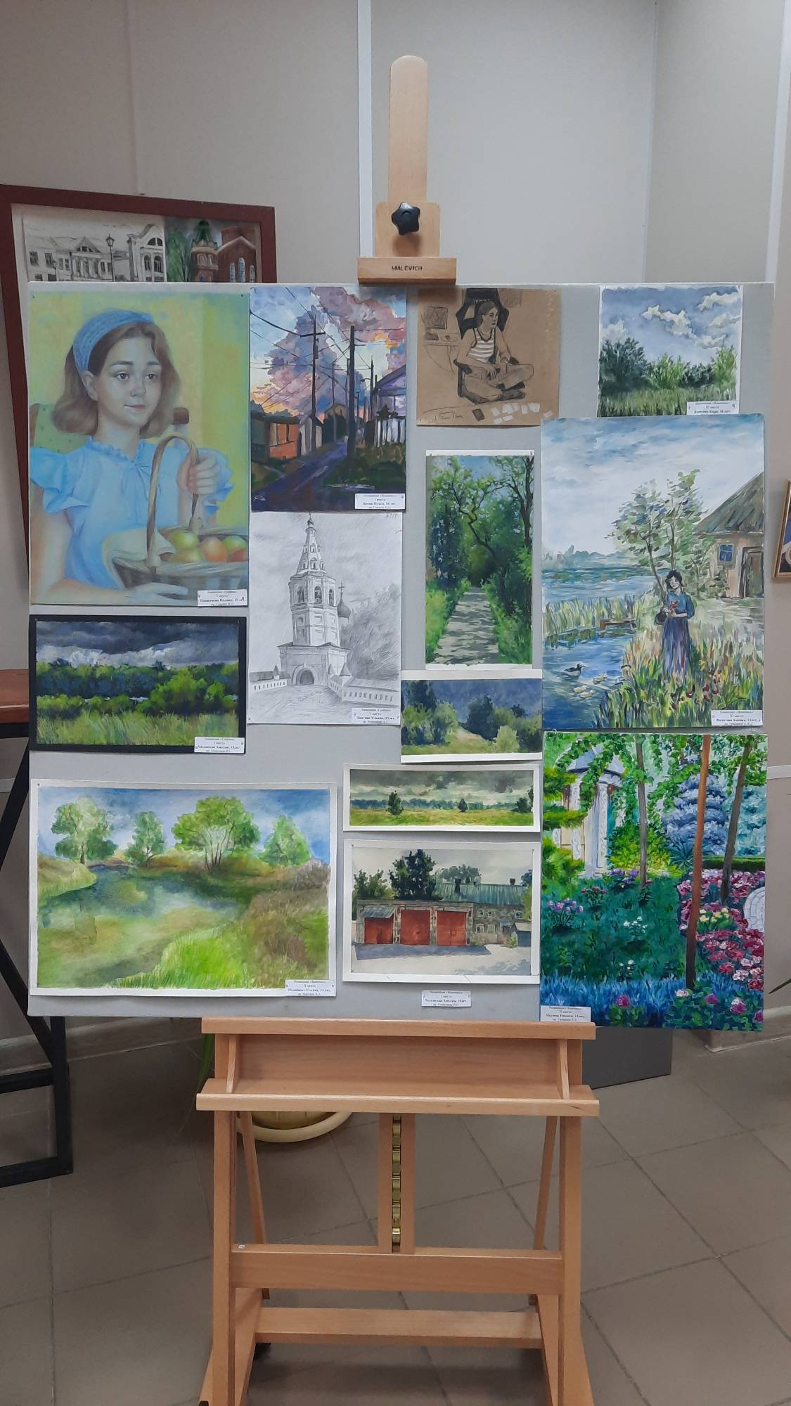 Итоги школьного конкурса по самостоятельному летнему пленэру 