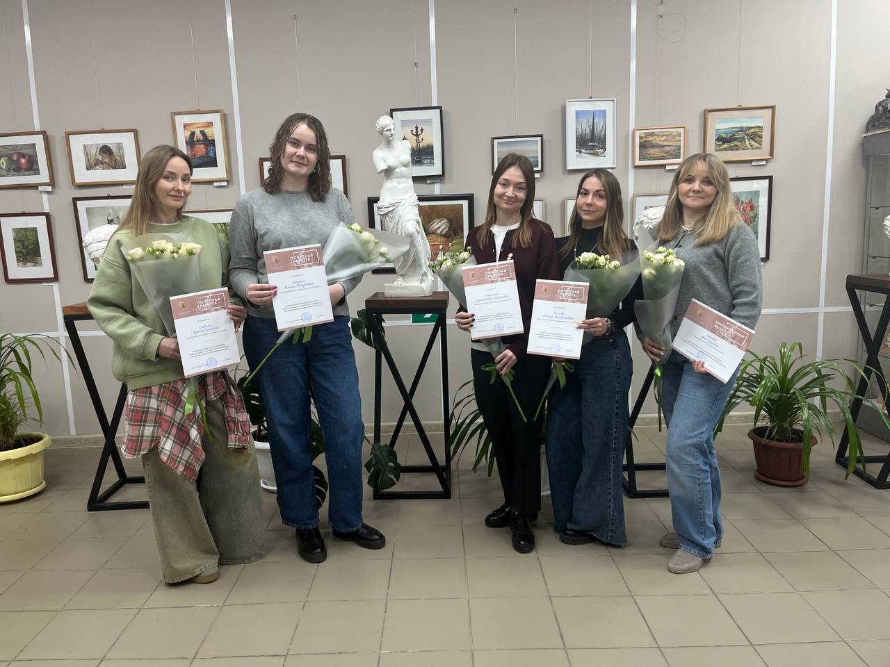 Вручение Почетных грамот и Благодарственных писем от министерства культуры Липецкой области преподавателям