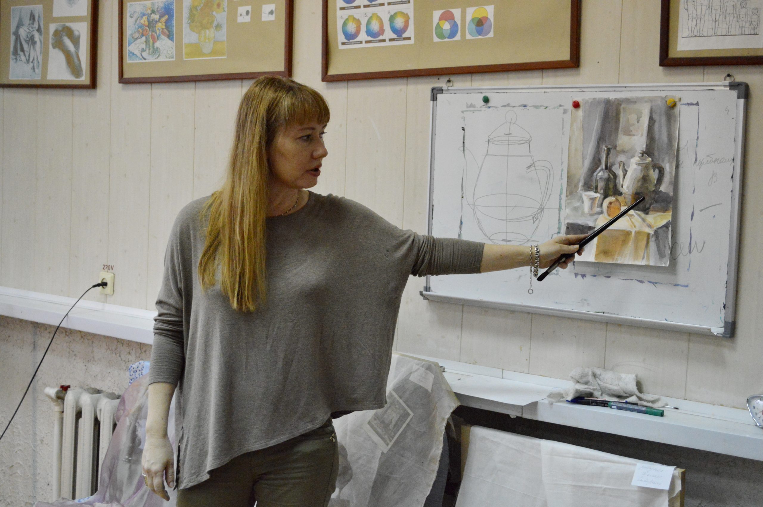 Открытый урок Нели Бурлей прошел в ДХШ №2 им. В.И. Сурикова